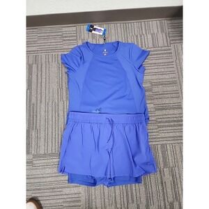 Spyder Active Short And Shirt Set Women's Size L NWT.‎ Purple